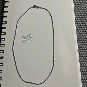 James Avery fine curb chain .925 sterling silver 16.25”